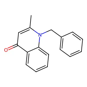 1-Benzyl-2-methylquinolin-4-one structure