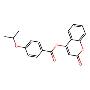 (2-Oxochromen-4-yl) 4-propan-2-yloxybenzoate structure