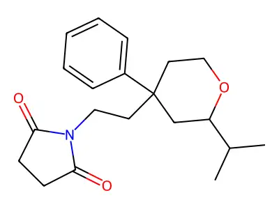 1-[2-(4-Phenyl-2-propan-2-yloxan-4-yl)ethyl]pyrrolidine-2,5-dione structure