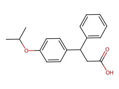 3-phenyl-3-(4-propan-2-yloxyphenyl)propanoic Acid structure