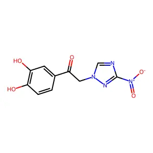 1-(3,4-Dihydroxyphenyl)-2-(3-nitro-1,2,4-triazol-1-yl)ethanone structure