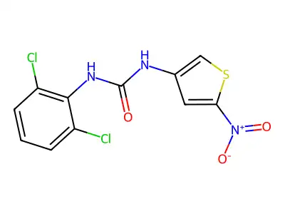 1-(2,6-Dichlorophenyl)-3-(5-nitrothiophen-3-yl)urea structure