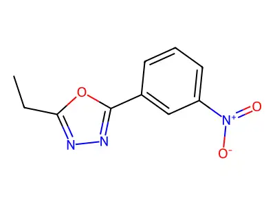2-Ethyl-5-(3-nitrophenyl)-1,3,4-oxadiazole structure