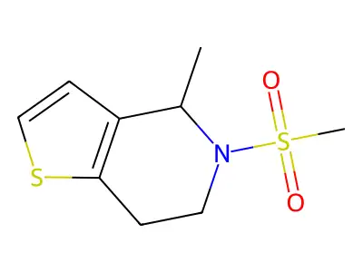 4-Methyl-5-(methylsulfonyl)-4,5,6,7-tetrahydrothieno[3,2-c]pyridine structure