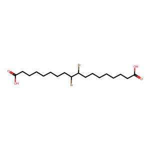 9,10-Dibromooctadecanedioic acid structure
