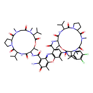 7-((3,4-Dichlorobenzyl)amino)-actinomycin D structure