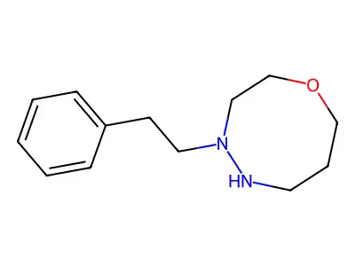 2H-1,4,5-Oxadiazocine, hexahydro-4-(2-phenylethyl)- structure