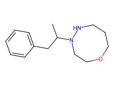 2H-1,4,5-Oxadiazocine, hexahydro-4-(1-methyl-2-phenylethyl)- structure