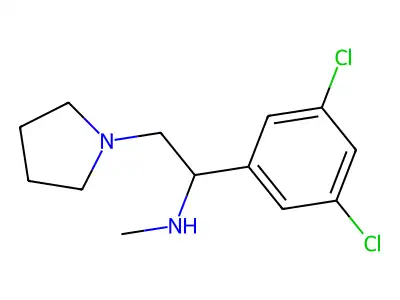 [1-(3,5-Dichloro-phenyl)-2-pyrrolidin-1-yl-ethyl]-methyl-amine structure