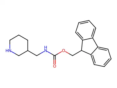 (9H-Fluoren-9-yl)methyl (piperidin-3-ylmethyl)carbamate structure