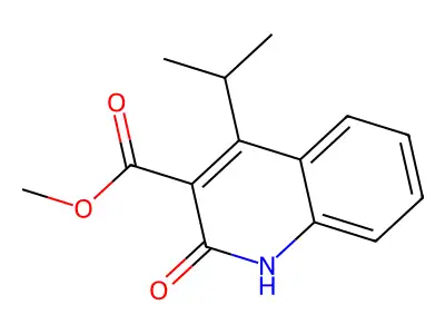 Methyl 2-hydroxy-4-isopropyl-3-quinolinecarboxylate structure