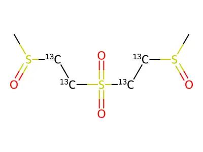 Bis(methylsulfinylethyl)sulfone-13C4 structure