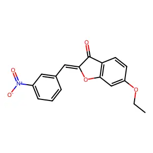 (Z)-6-ethoxy-2-(3-nitrobenzylidene)benzofuran-3(2H)-one structure