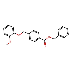 Benzyl 4-[(2-methoxyphenoxy)methyl]benzoate structure