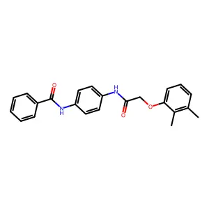 N-[4-[[2-(2,3-dimethylphenoxy)acetyl]amino]phenyl]benzamide structure