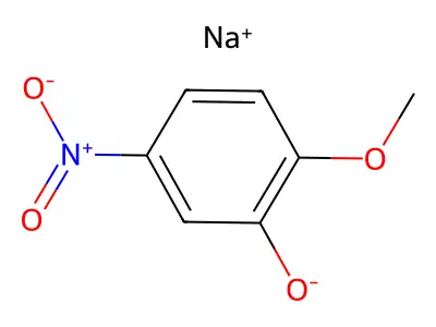 Sodium 5-nitroguaiacolate structure