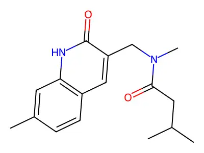 N,3-dimethyl-N-[(7-methyl-2-oxo-1H-quinolin-3-yl)methyl]butanamide structure