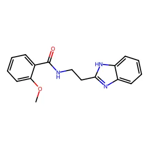 N-[2-(1H-benzimidazol-2-yl)ethyl]-2-methoxybenzamide structure