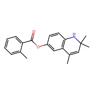 2,2,4-Trimethyl-1,2-dihydroquinolin-6-yl 2-methylbenzoate structure