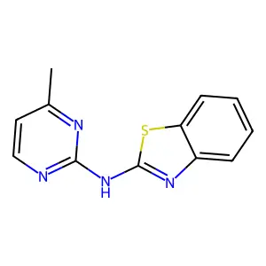 N-(4-methylpyrimidin-2-yl)-1,3-benzothiazol-2-amine structure