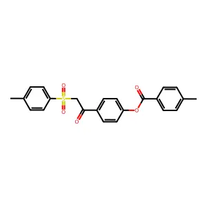 4-{[(4-Methylphenyl)sulfonyl]acetyl}phenyl 4-methylbenzoate structure