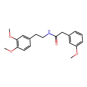 N-[2-(3,4-dimethoxyphenyl)ethyl]-2-(3-methoxyphenyl)acetamide structure