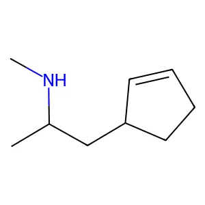 2-(2-环戊烯基)-N,1-二甲基乙胺 structure