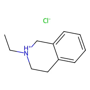 Isoquinoline, 1,2,3,4-tetrahydro-2-ethyl-, hydrochloride structure