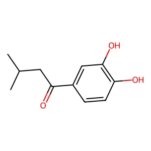 1-(3,4-dihydroxyphenyl)-3-methyl-1-Butanone structure