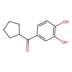 环戊基3,4-二羟基苯基酮 structure