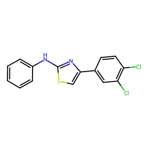 4-(3,4-dichlorophenyl)-N-phenyl-1,3-thiazol-2-amine structure