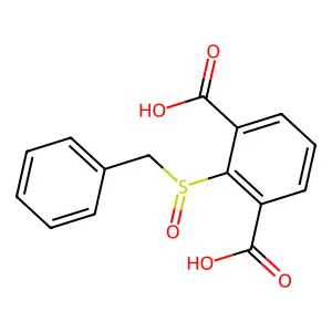 2-(苄基亚磺酰基)间苯二甲酸 structure