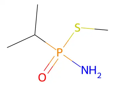 S-Methyl P-propan-2-ylphosphonamidothioate structure