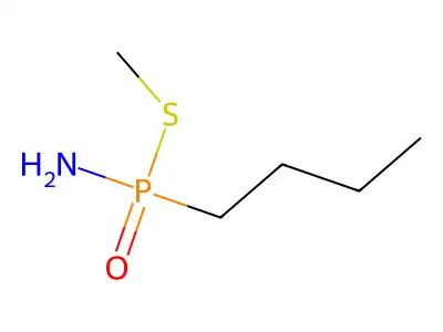 S-Methyl P-butylphosphonamidothioate structure