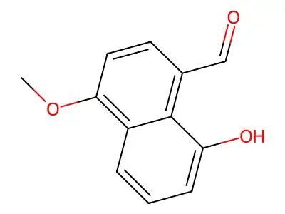8-Hydroxy-4-methoxynaphthalene-1-carbaldehyde structure