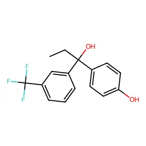3-Trifluoromethyl-4'-hydroxy-alpha-ethylbenzhydrol structure