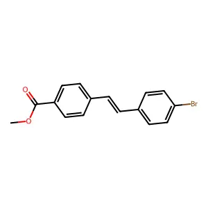 Methyl 4-[2-(4-bromophenyl)ethenyl]benzoate structure