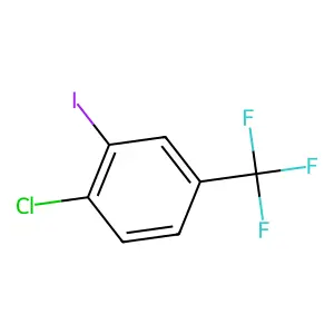 1-Chloro-2-iodo-4-(trifluoromethyl)benzene structure