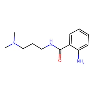 2-氨基-N-[3-(二甲氨基)丙基]苯甲酰胺 structure