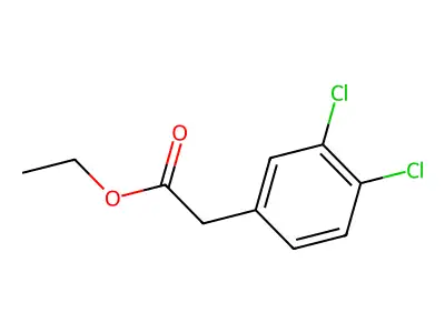 Butyric acid, 3,4-dichlorophenyl ester structure