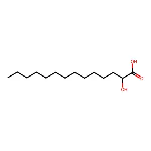 alpha-Hydroxy myristic acid structure