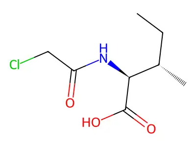 N-Chloroacetyl-dl-isoleucine structure