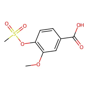 Vanillic acid, methanesulfonate structure