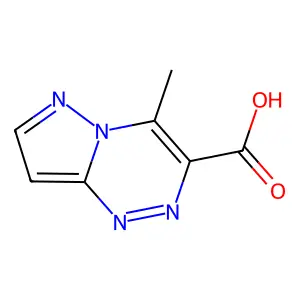 4-Methylpyrazolo(5,1-c)(1,2,4)triazine-3-carboxylic acid structure