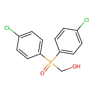 Methanol, 1-[bis(4-chlorophenyl)phosphinyl]- structure