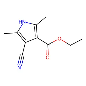 ethyl 4-cyano-2,5-dimethyl-1H-pyrrole-3-carboxylate structure