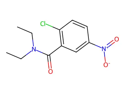 2-chloro-N,N-diethyl-5-nitrobenzamide structure