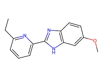1H-Benzimidazole, 2-(6-ethyl-2-pyridinyl)-5-methoxy- structure