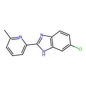 Benzimidazole, 5-chloro-2-(6-methyl-2-pyridyl)- structure