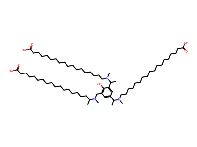 Phenol, 2,4,6-tris(dimethylaminomethyl)-, trioleate structure